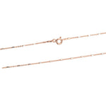 Rose Gold Two Tone Tube Chain