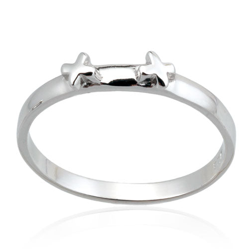 Double X Stacking Ring