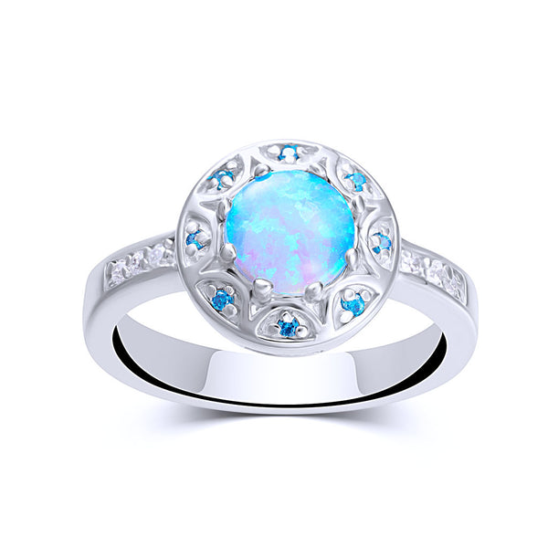 Opal and Turquoise Ring
