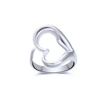 Large Open Heart Wrap Ring