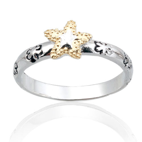 Gold Vermeil Starfish Ring