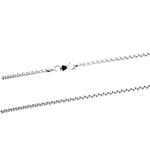 Rhodium 1.8mm Round Box 200 Chain