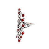 Red Coral Branch Ring