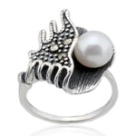 Pearl and Marcasite Ring