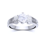 7mm Round CZ Solitaire Ring