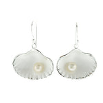 Pearl Clam Shell Earrings