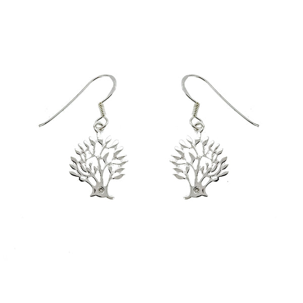 Cut Out Tree of Life Earrings