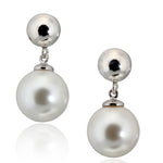 Ball and Pearl Earrings