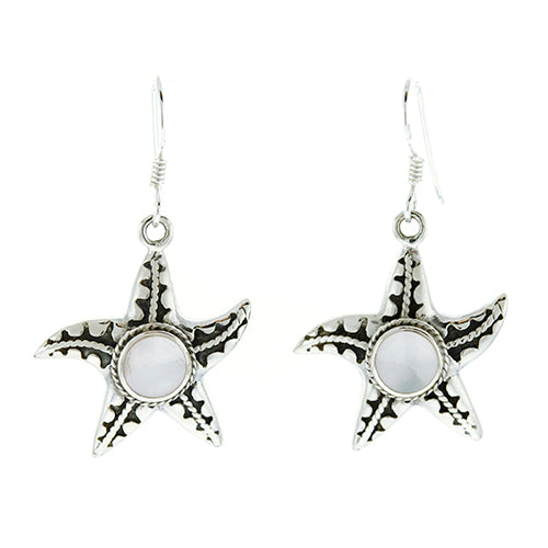 Moonstone Starfish Earrings