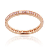 Rose Gold Micro Pave Band