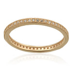 Gold Vermeil Micro Pave Band
