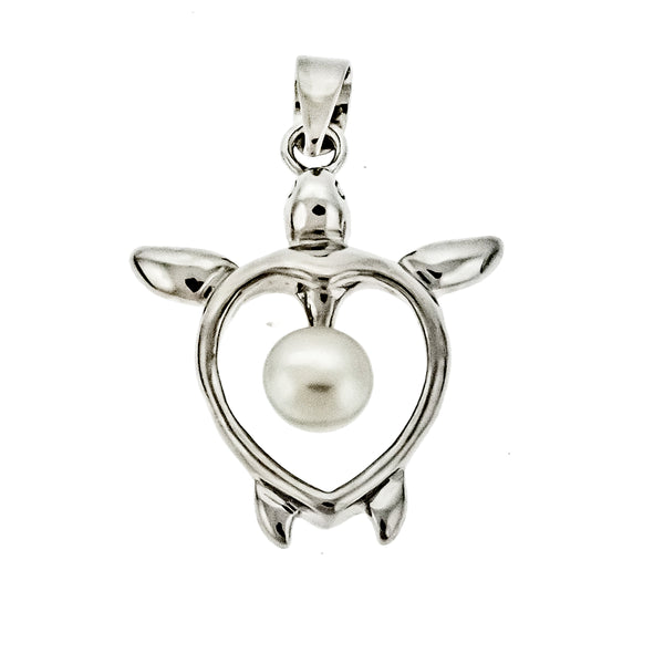 Pearl and Turtle Pendant