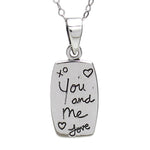 You and Me Rectangle Pendant