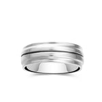 7mm Lined Band Ring