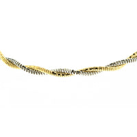 Gold Vermeil 6mm Two Tone Spring Chain