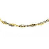 Gold Vermeil 6mm Two Tone Spring Chain