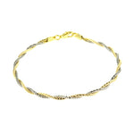 Gold Vermeil 2mm Two Tone Spring Chain