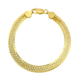 Gold Vermeil Ring Herringbone Chain