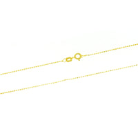 Gold Vermeil 1mm DC Bead 100 Chain