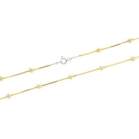 Gold Vermeil DC Snake and Bead Chain