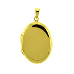Gold Vermeil Oval Locket Pendant