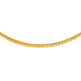 Gold Vermeil 4mm Omega Necklace