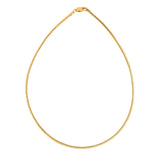 Gold Vermeil 4mm Omega Necklace