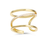 Gold Vermeil CZ Cage Ring