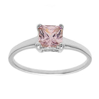 6mm Pink Tourmaline Birthstone Ring - October